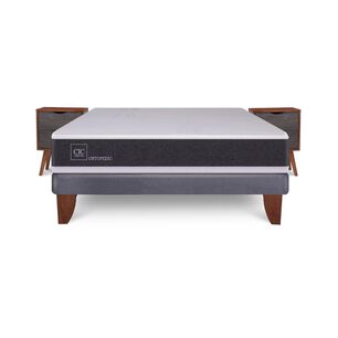 Cama Europea Cic New Ortopedic / 2 Plazas / Base Normal + Velador