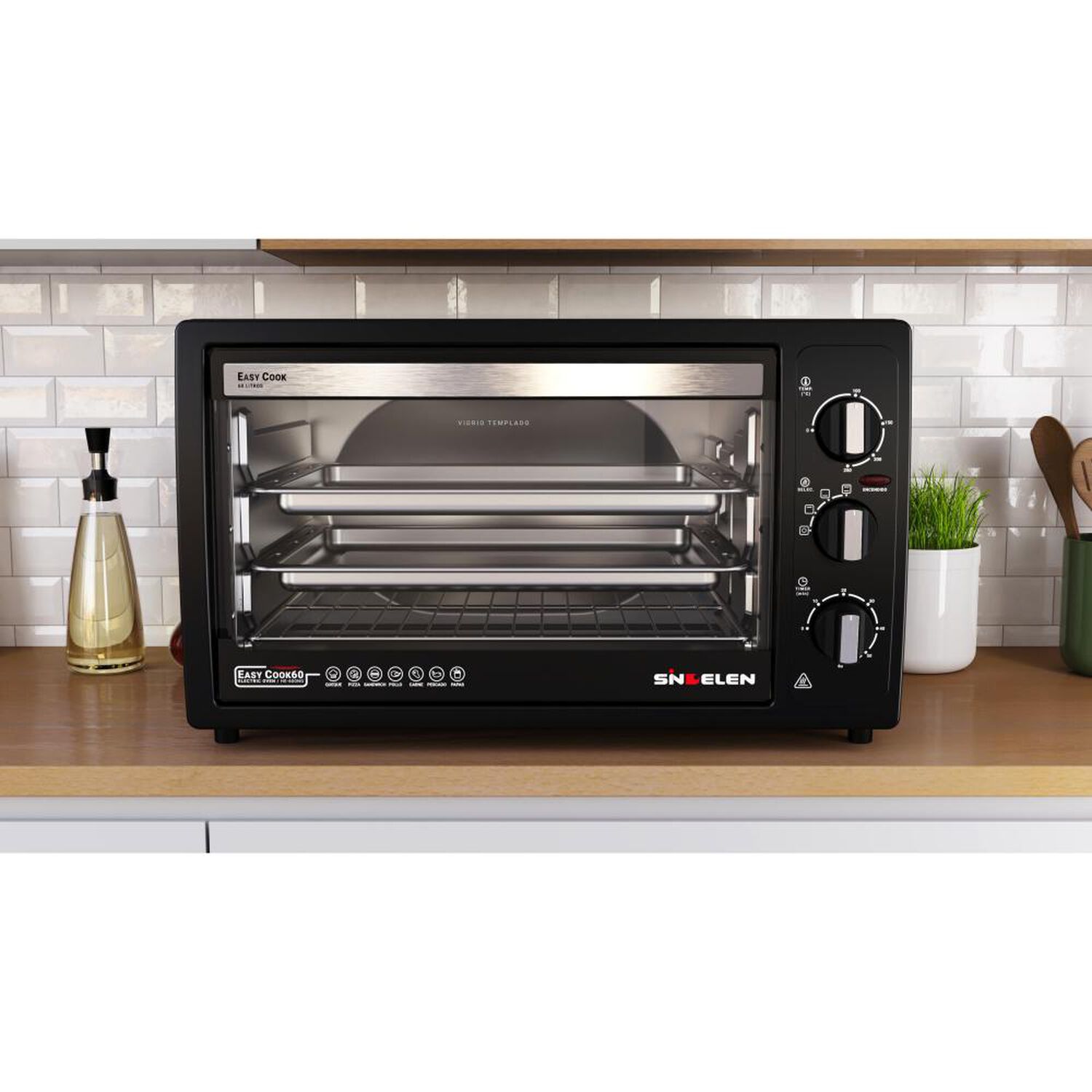 Horno El&eacute;ctrico Sindelen HE-600NG / 60 Litros / 1850W image number 4.0
