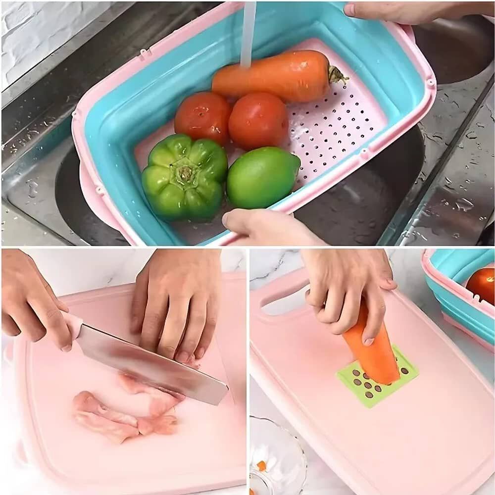 Bandeja Tabla Multifuncional De Corte Plegable Cocina 9 En 1 image number 2.0