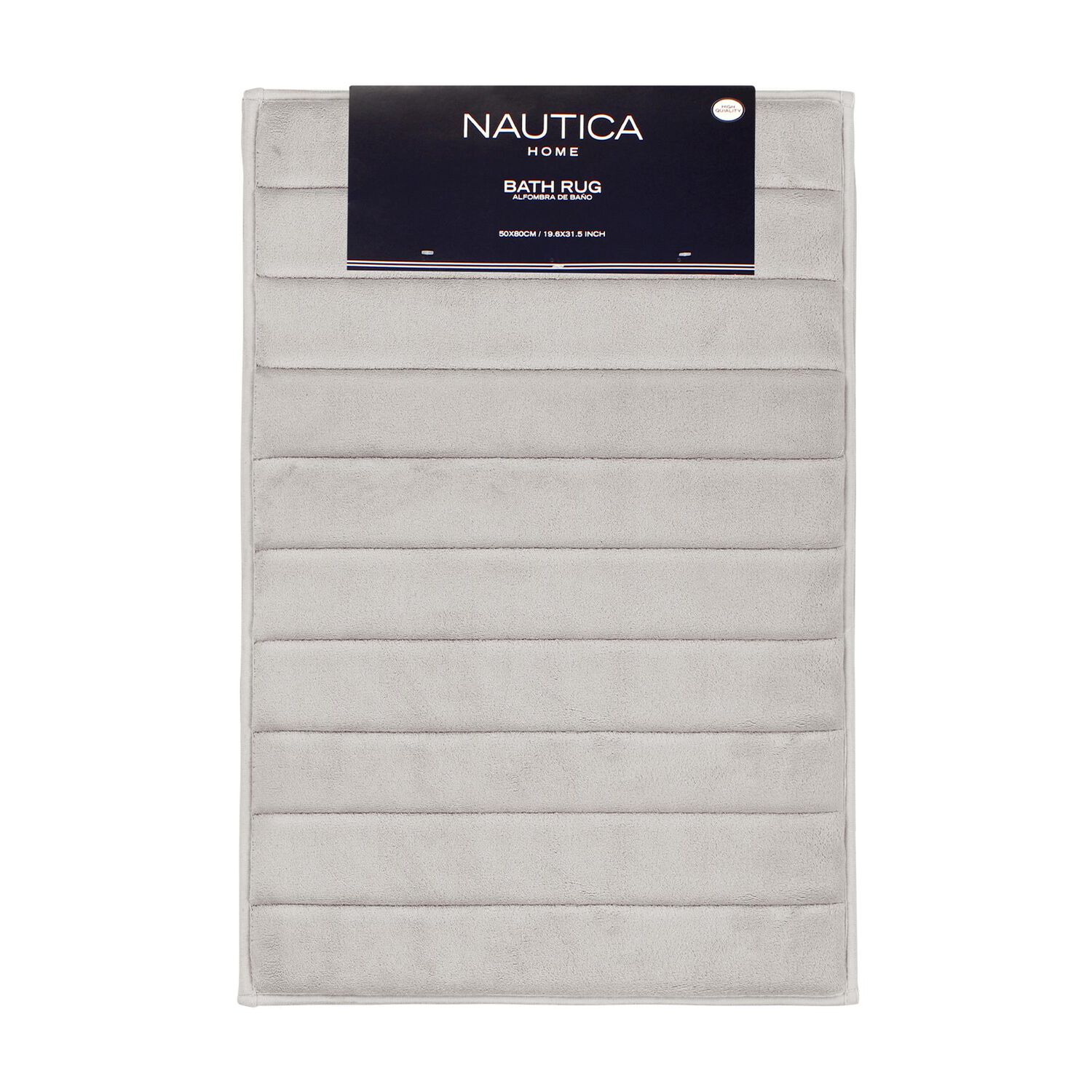 Alfombra De Ba&ntilde;o Nautica Home 50x80cm Coralina Ultra Suave Gris image number 0.0