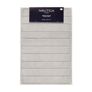 Alfombra De Ba&ntilde;o Nautica Home 50x80cm Coralina Ultra Suave Gris