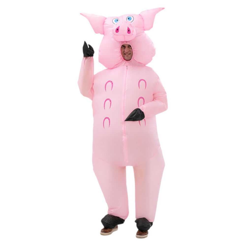 Disfraz Inflable Chancho Cerdo Adulto image number 0.0