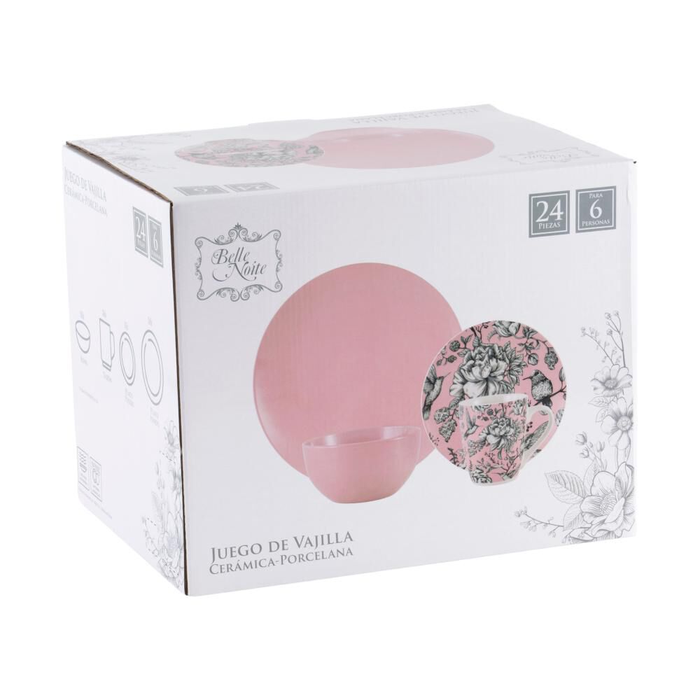 Juego De Vajilla Belle Noite Lirio / 24 Piezas / 6 Personas image number 3.0