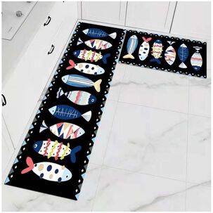 Pack De 02 Alfombra Para Cocina Con Antideslizantes Md01