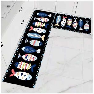 Pack De 02 Alfombra Para Cocina Con Antideslizantes Md01