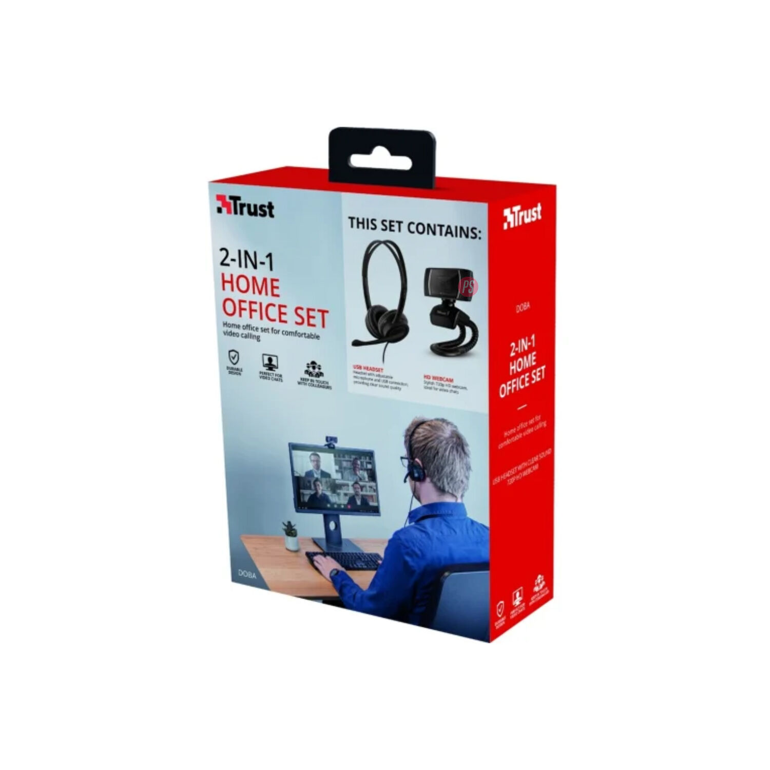 Pack C&aacute;mara Web Hd Y Aud&iacute;fonos Videollamadas Doba - Ps image number 5.0
