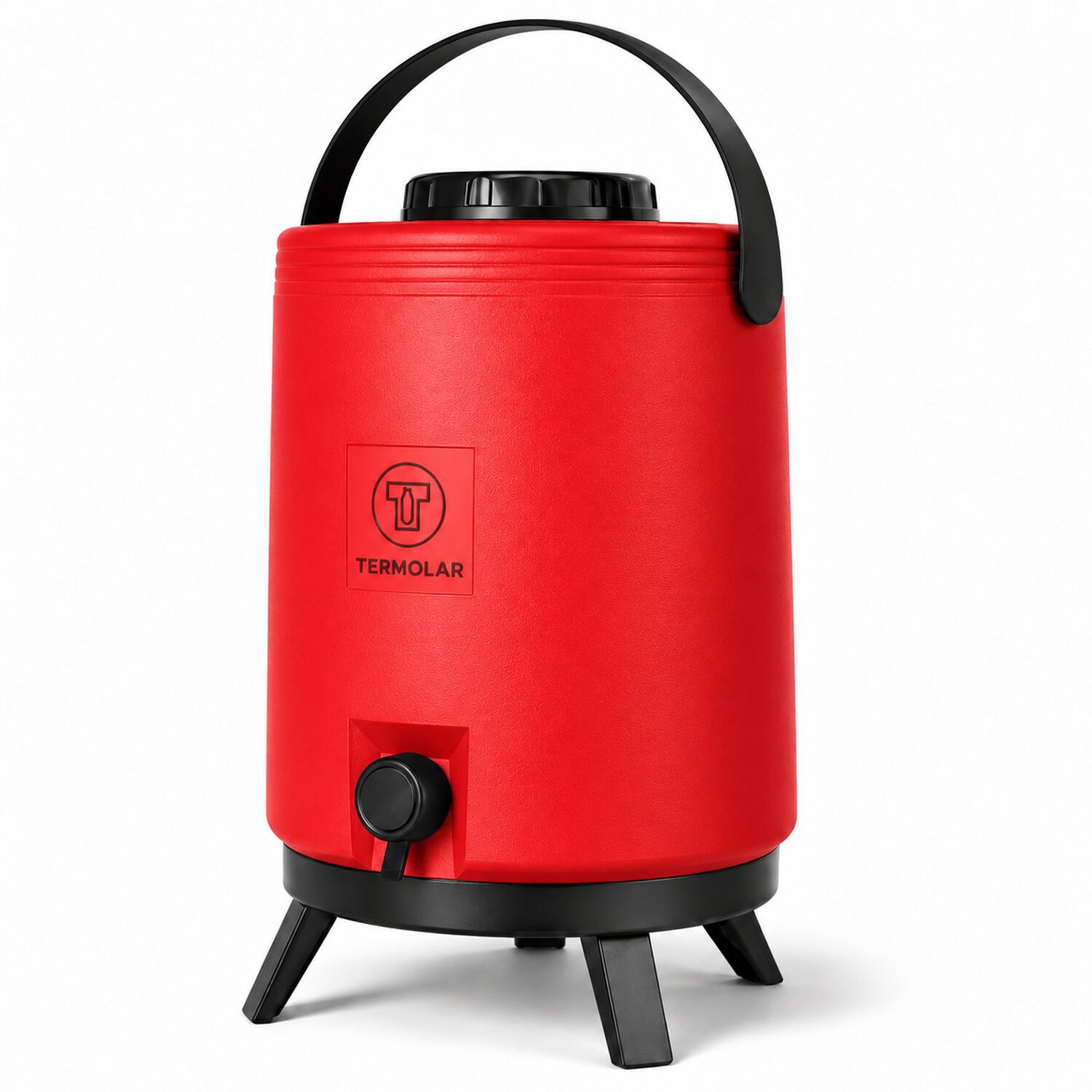 Maxi Termo Termolar 12 Litros Rojo Con Llave Y Asa image number 1.0