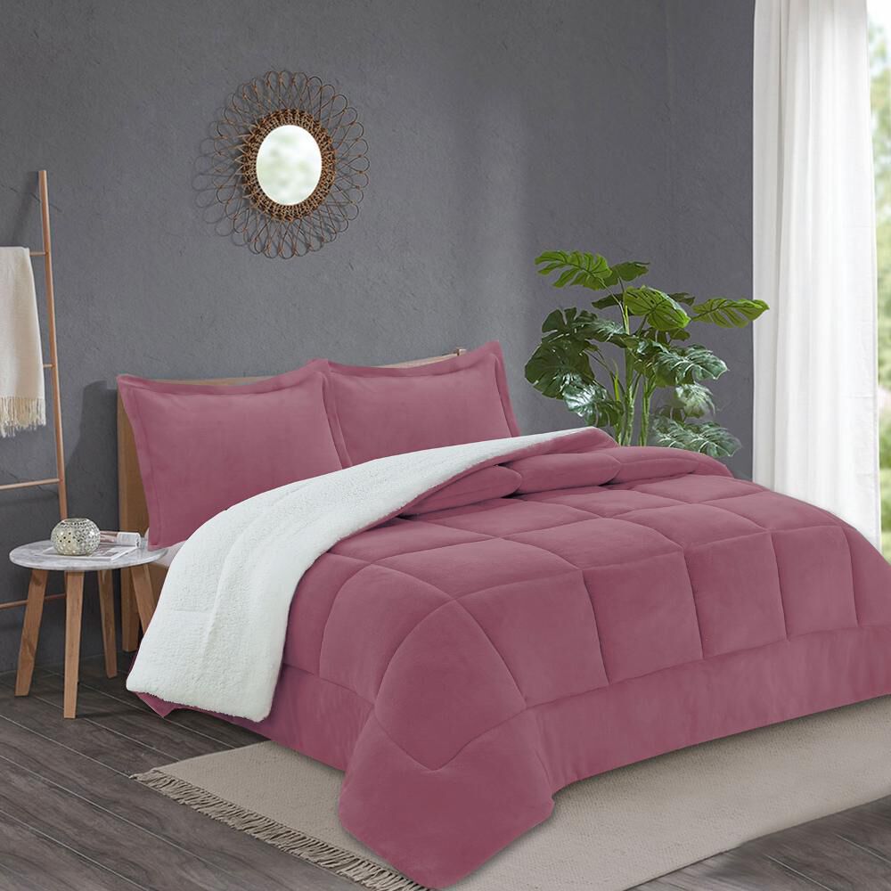 Plumon Andes Chiporro Liso Frambuesa 2 Plazas image number 0.0