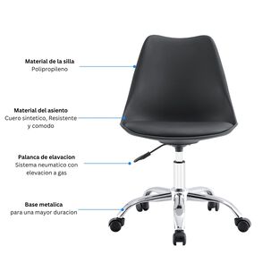 Silla De Oficina Ergon&oacute;mica Shanghai Altura Ajustable