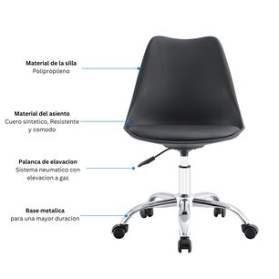 Silla De Oficina Ergon&oacute;mica Shanghai Altura Ajustable