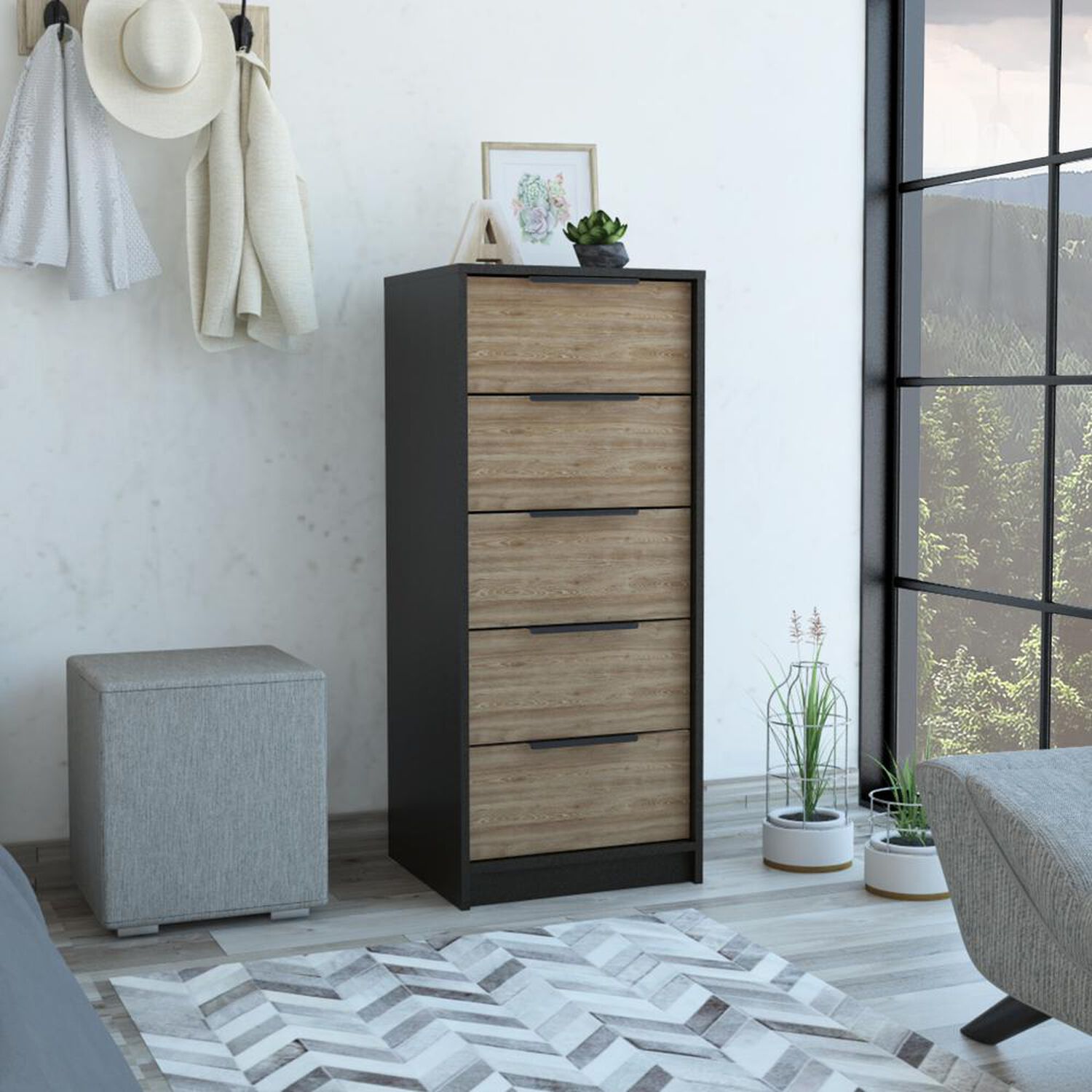 Comoda Tuhome Kaia / 5 Cajones image number 4.0