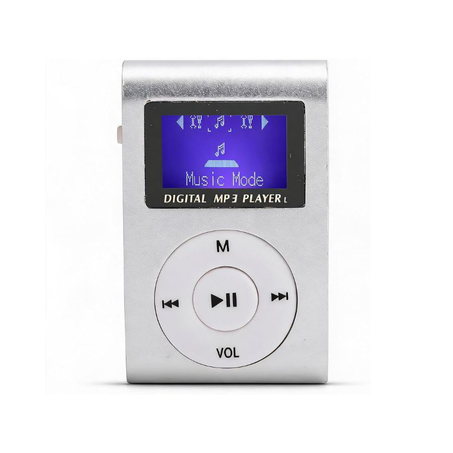 Reproductor Mp3 Digital Clip Met&aacute;lico Con Pantalla Lcd image number 0.0