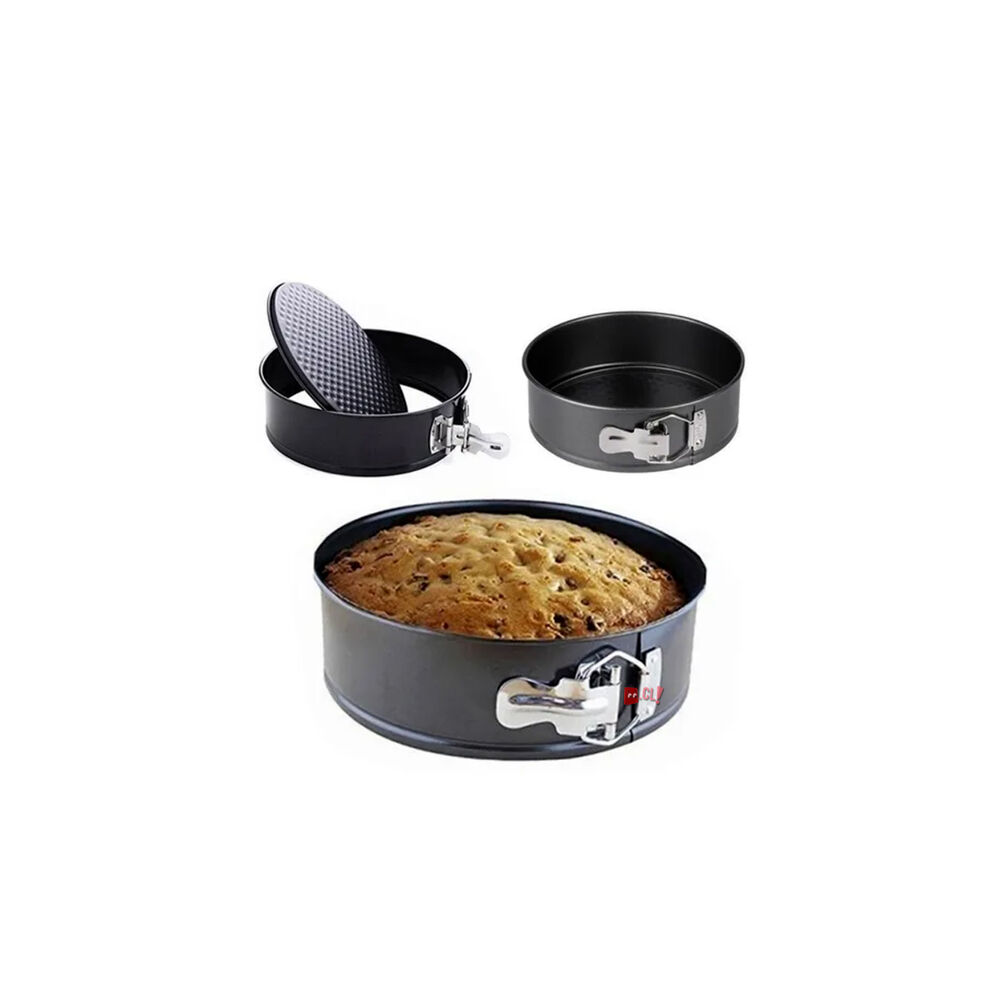 Set De 3 Moldes Redondos Antiadherentes Para Hornear - Ps image number 1.0