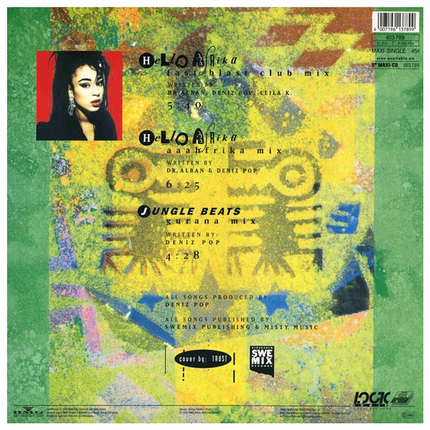 Dr. Alban Ft. Leila K - Hello Afrika | 12" Maxi Single Usado image number 1.0
