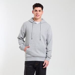 Polerón Liso Slim Cuello Redondo Con Capucha Hombre Rolly Go