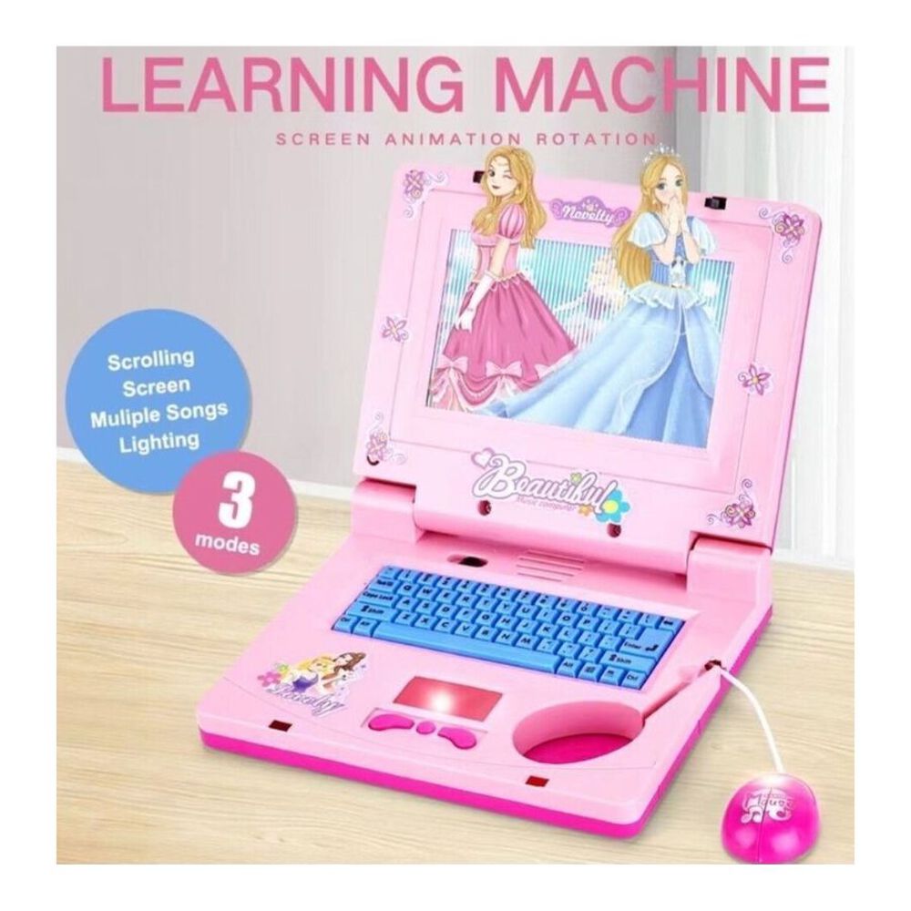 Computador Portatil Juguete Interactivo Infantil Princesas image number 1.0