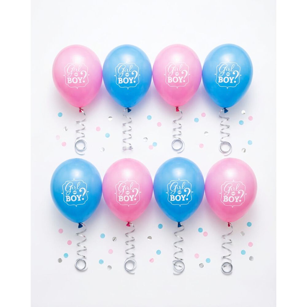 Set De 40 Globos Revelaci&oacute;n De Genero Baby Shower image number 6.0