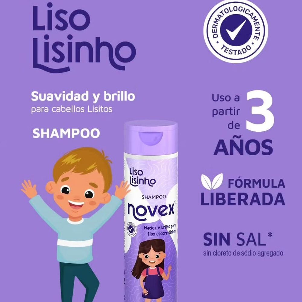 Kt Sh/acond Liso Lisinho 300ml Novex image number 4.0