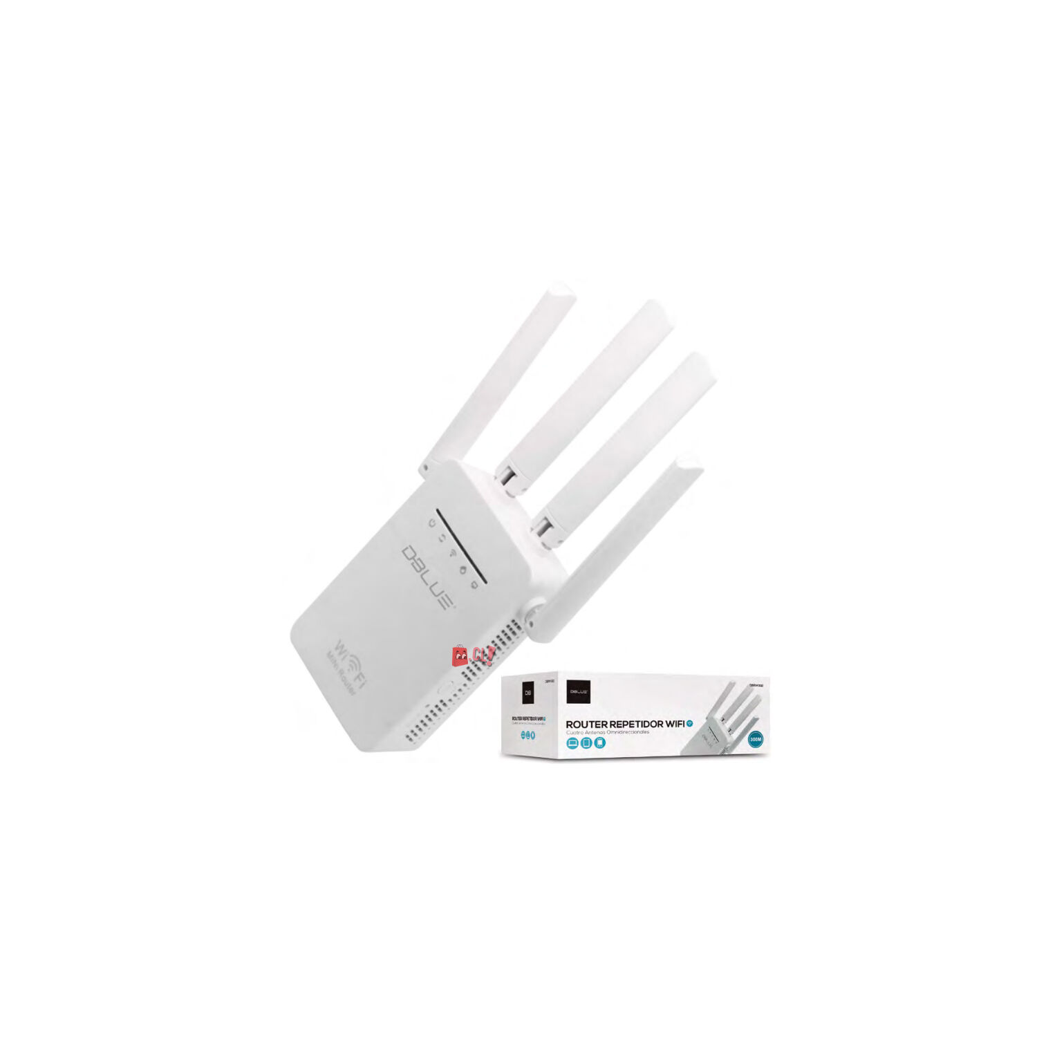 Repetidor Amplificador Se&ntilde;al Internet Wifi De 4 Antenas - Ps image number 2.0