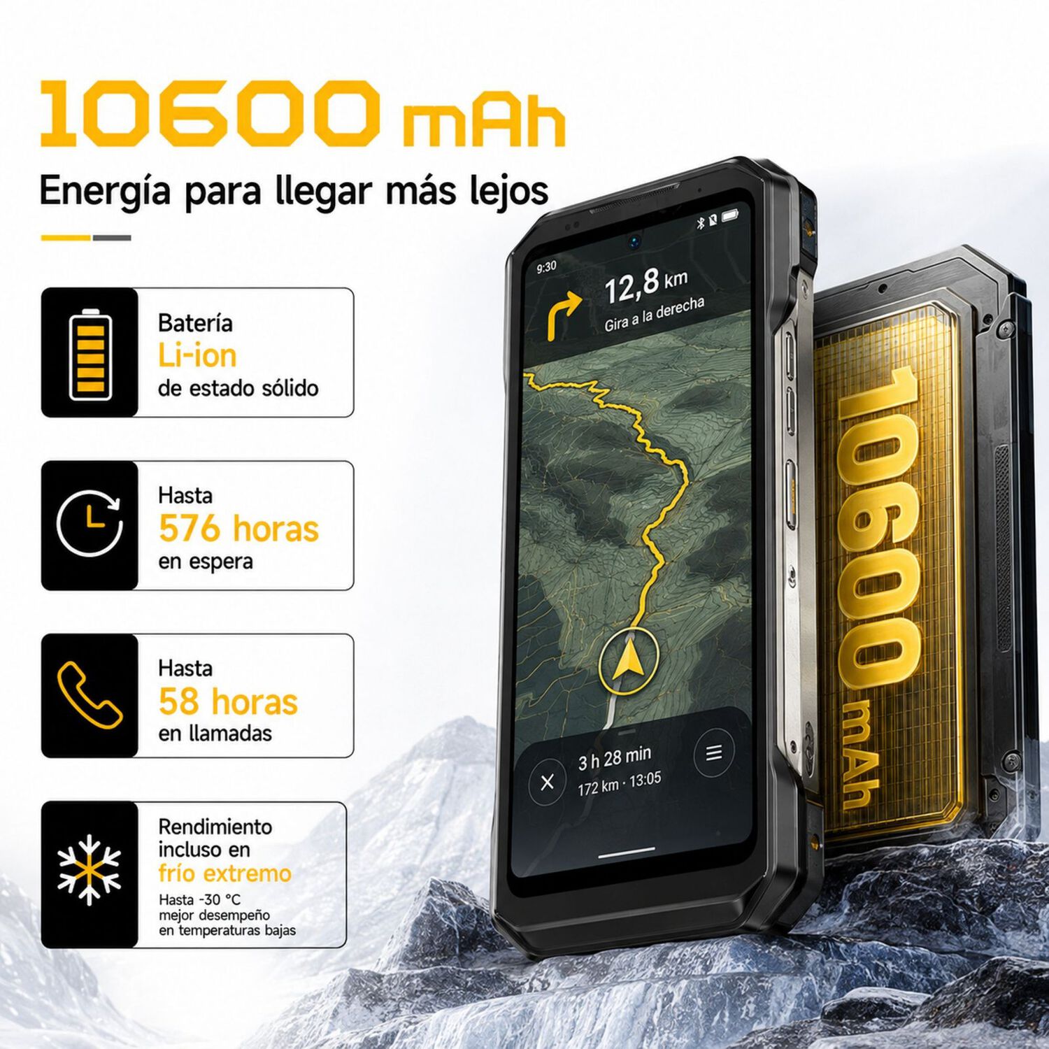 Ulefone Armor 27 Celular Rugged 24gb 256gb 10600mah image number 5.0