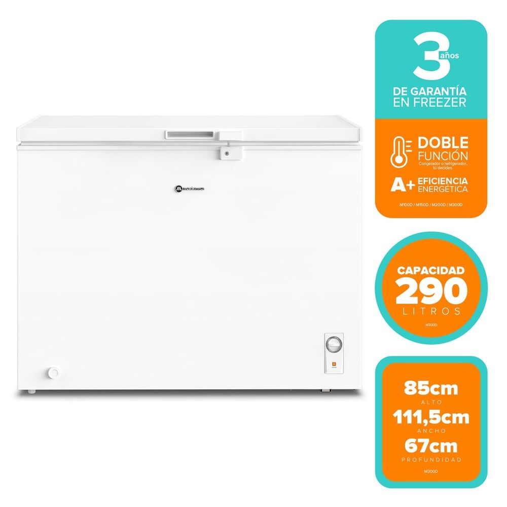 Freezer Dual M300d Blanco 290l Horizontal Dual Mademsa image number 1.0