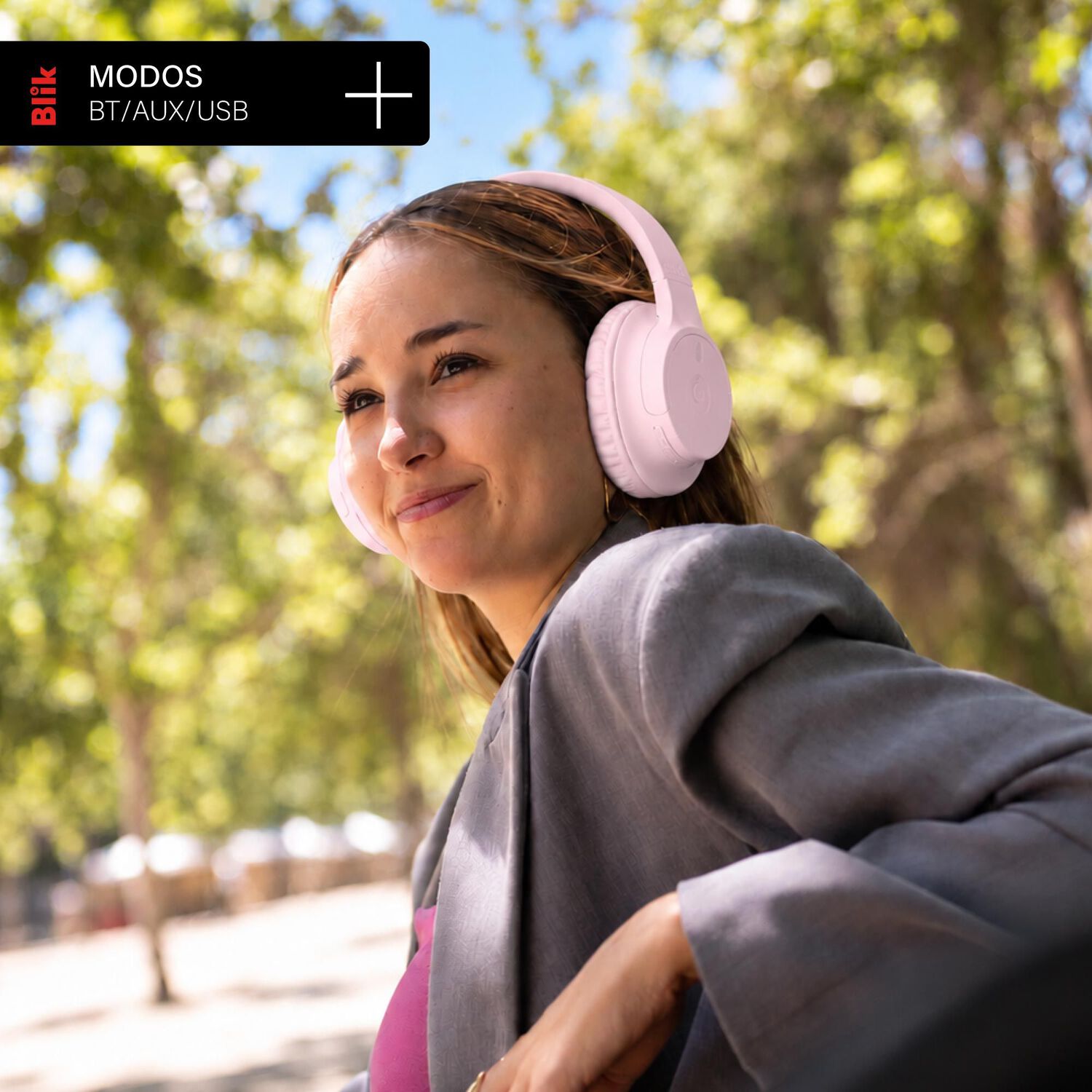 Aud&iacute;fonos Bluetooth Blik SOUL250-PK image number 4.0
