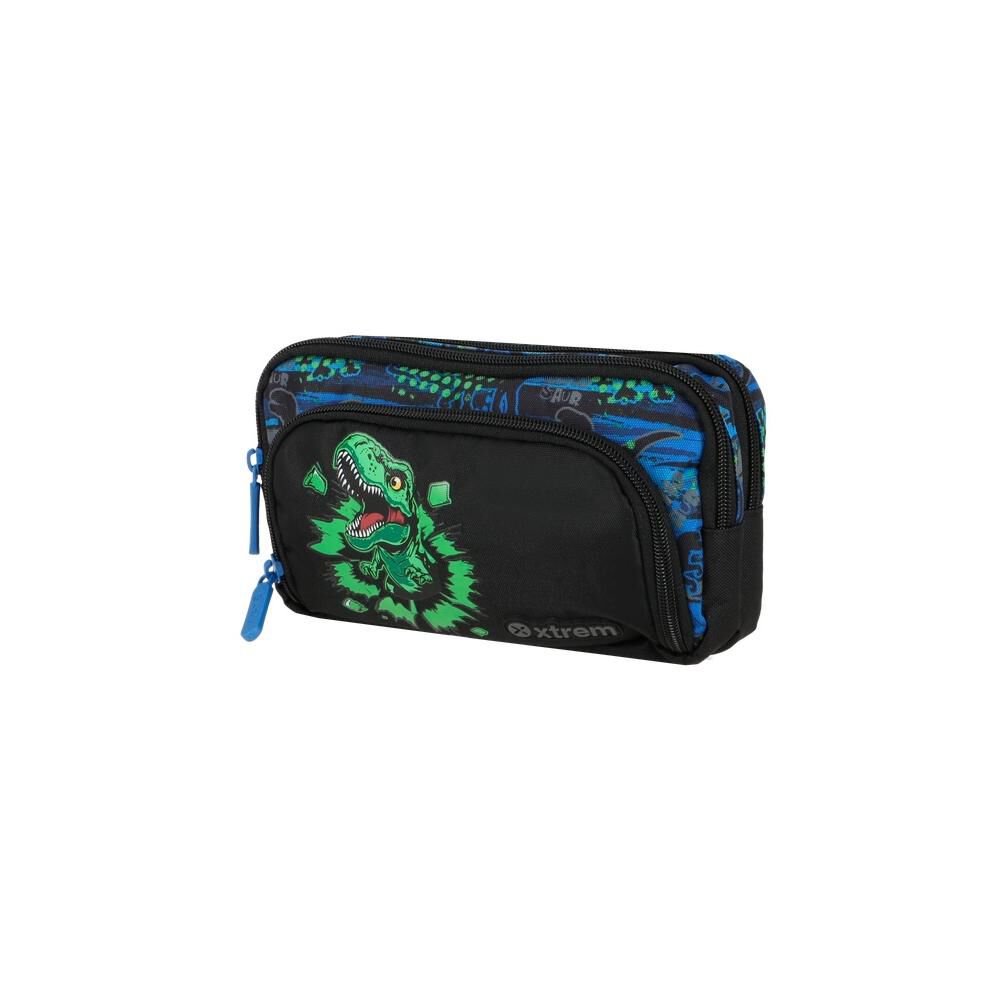 Estuche Xtrem Zip-art 6xt Dino Negro image number 1.0
