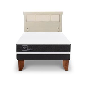 Cama Europea Cic Ortopedic / 1.5 Plazas / Base Normal + Respaldo