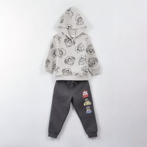 Conjunto Buzo Ni&ntilde;o Full Print Friends Gris Paw Patrol