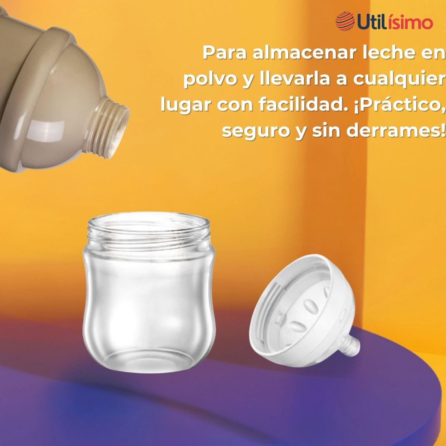 Dispensador De Alimentos Port&aacute;til Multicapa Libre De Bpa Beb&eacute;s Ni&ntilde;0 image number 7.0