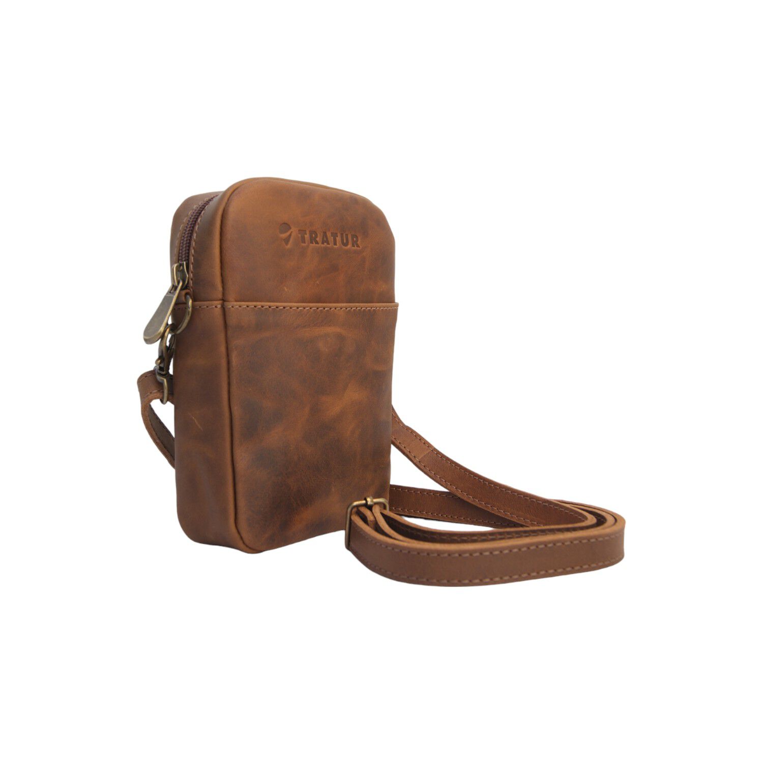 Cartera De Cuero Canela image number 0.0
