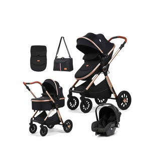 Coche De Beb&eacute; Silla Nido Bolso Y Cubre Pies Negro Royal - Babymine