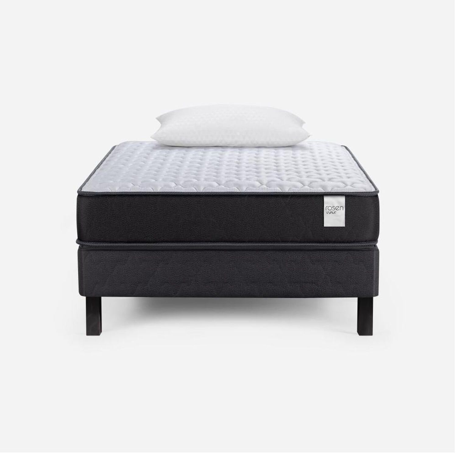 Cama Europea Rosen Wave / 1 Plaza / Base Normal + Almohada Light image number 0.0