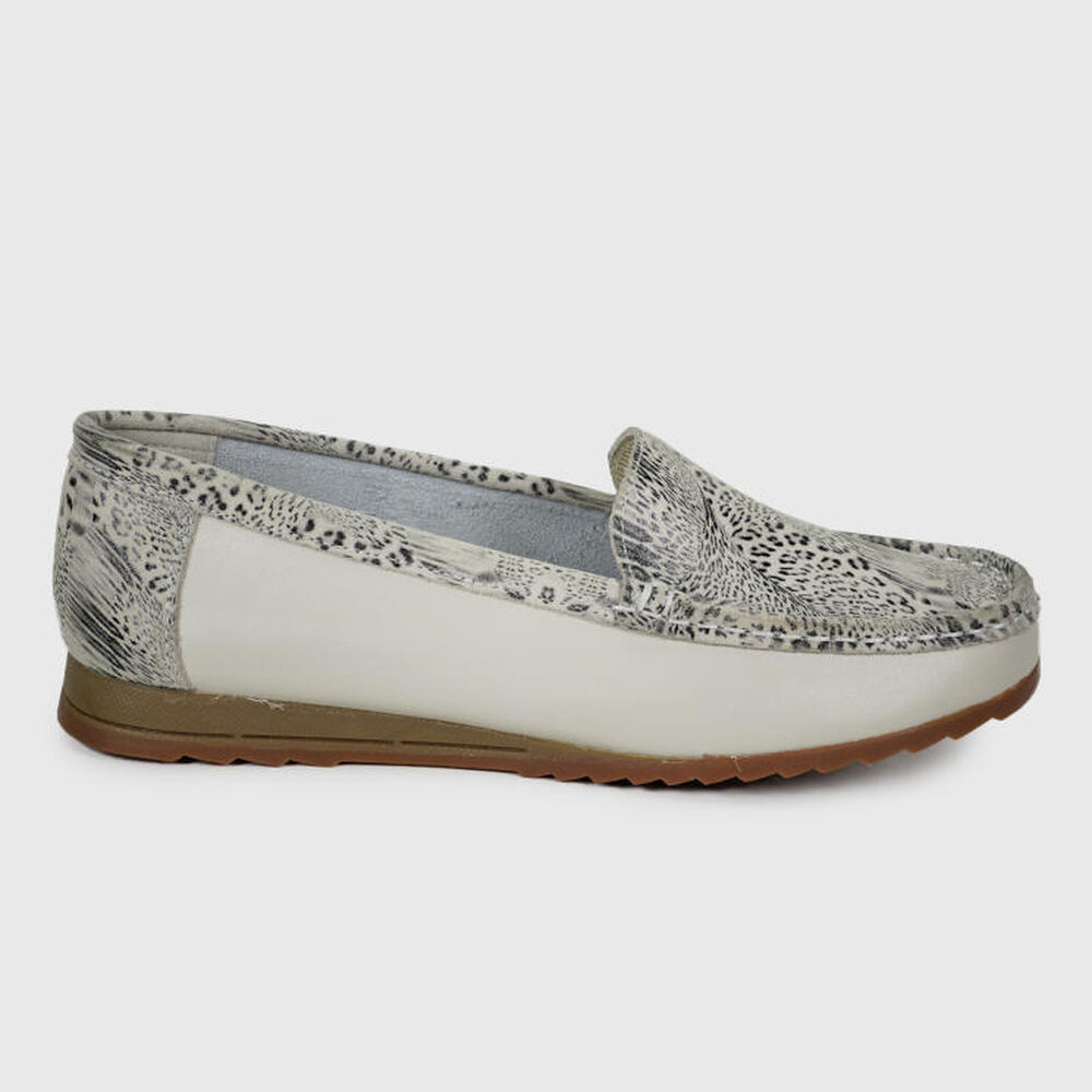 Mocasín Cuero Ethel Blanco image number 2.0