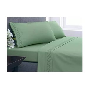 Juego De Sabanas 1.5 Plazas 210 Hilos Bordadas