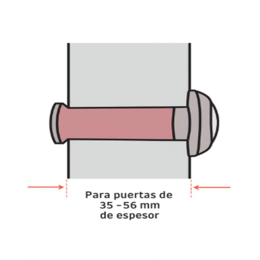 Mirilla De Seguridad Hermex. 10 Años De Garantia image number 5.0