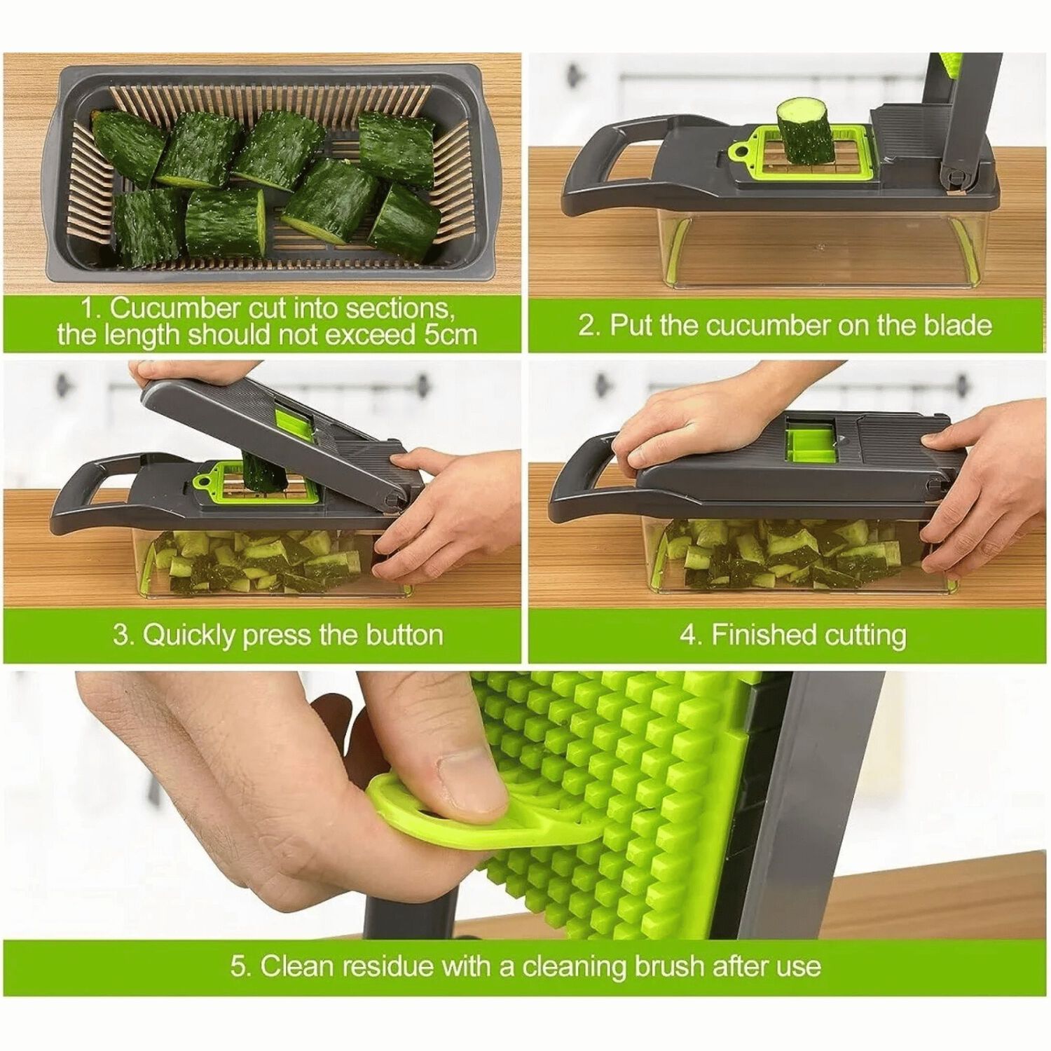 Multirallador Verduras Cocina Hogar Cuchillos Acero Inoxidable image number 5.0