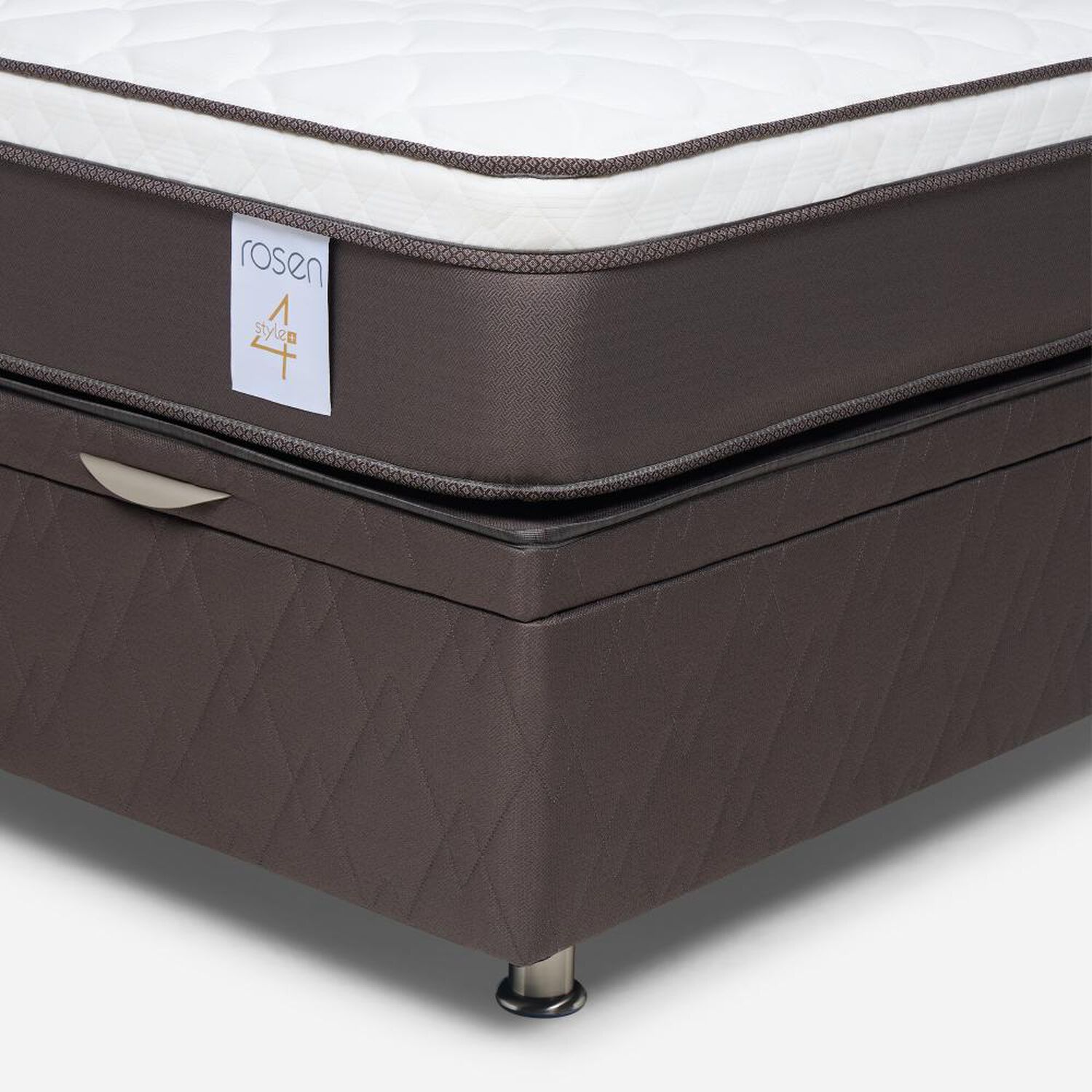 Cama Ba&uacute;l Rosen New Style 4 / 2 Plazas / Base Normal image number 7.0