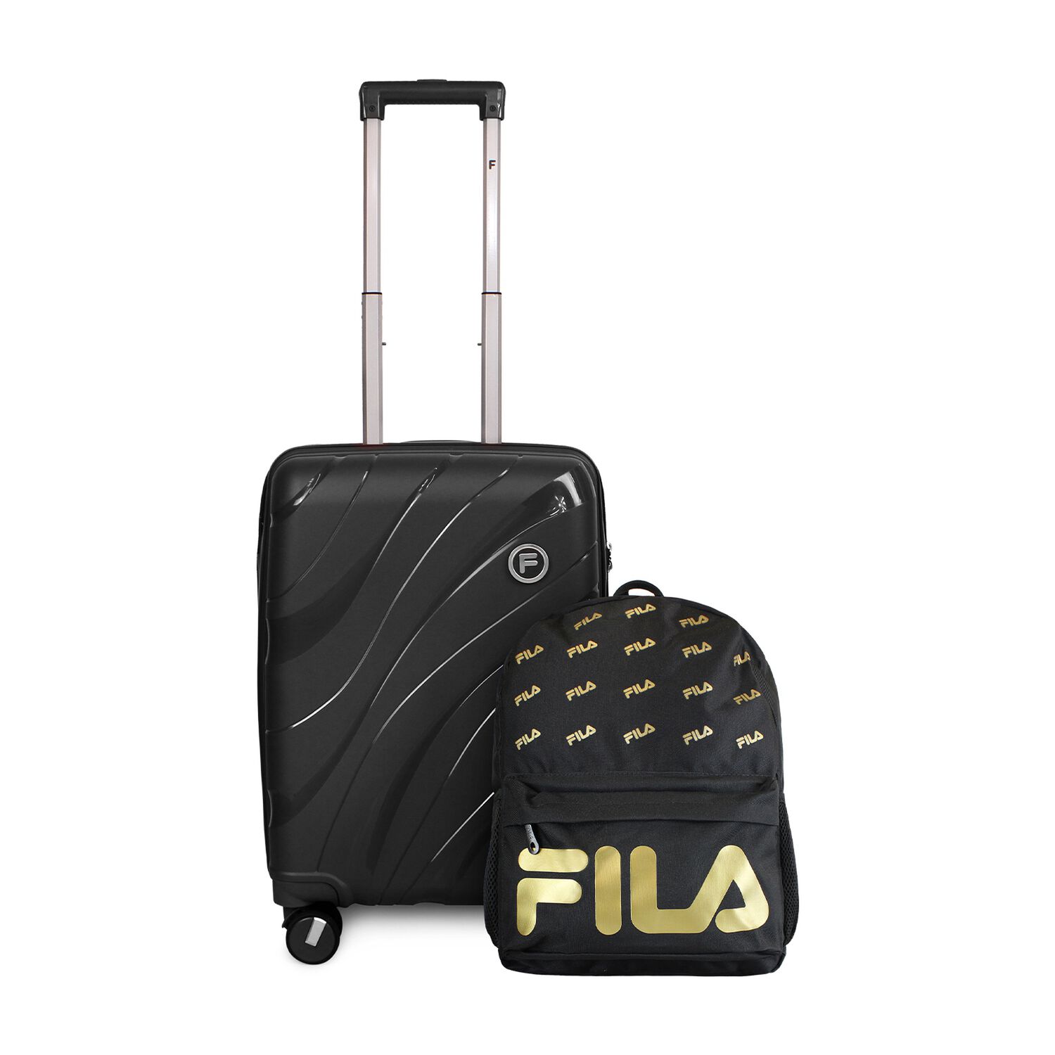 Pack Maleta Cabina S Lola 10kg + Mochila Urbanix Fila 10lts Negro-gold image number 0.0