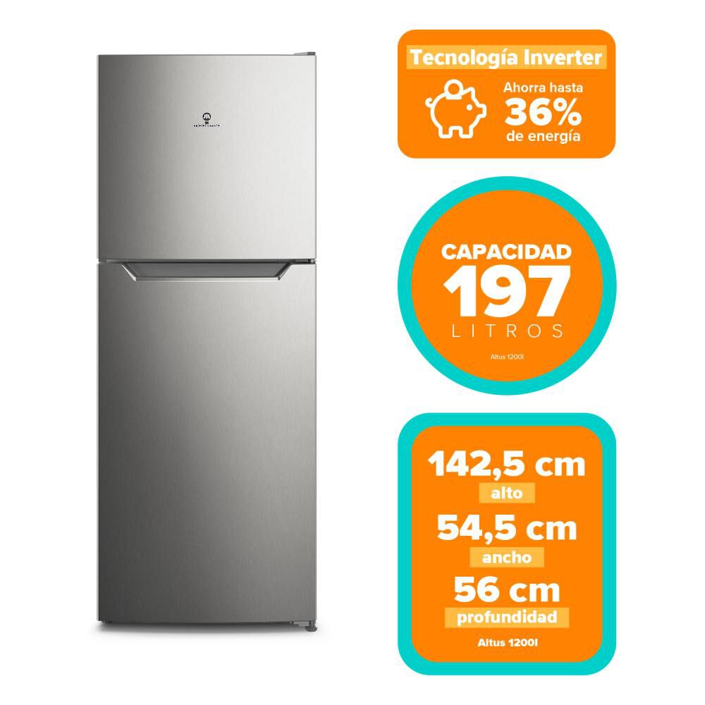 Refrigerador Top Freezer Mademsa Altus 1200i / No Frost / 197 Litros / A+ image number 7.0