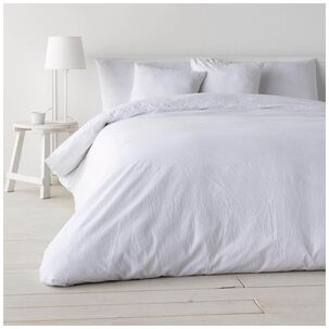 Funda De Plum&oacute;n Lino Blanco - 2 Plazas