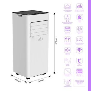 Aire Acondicionado Portátil Wifi 9000 Btu Ld 9wf Es White
