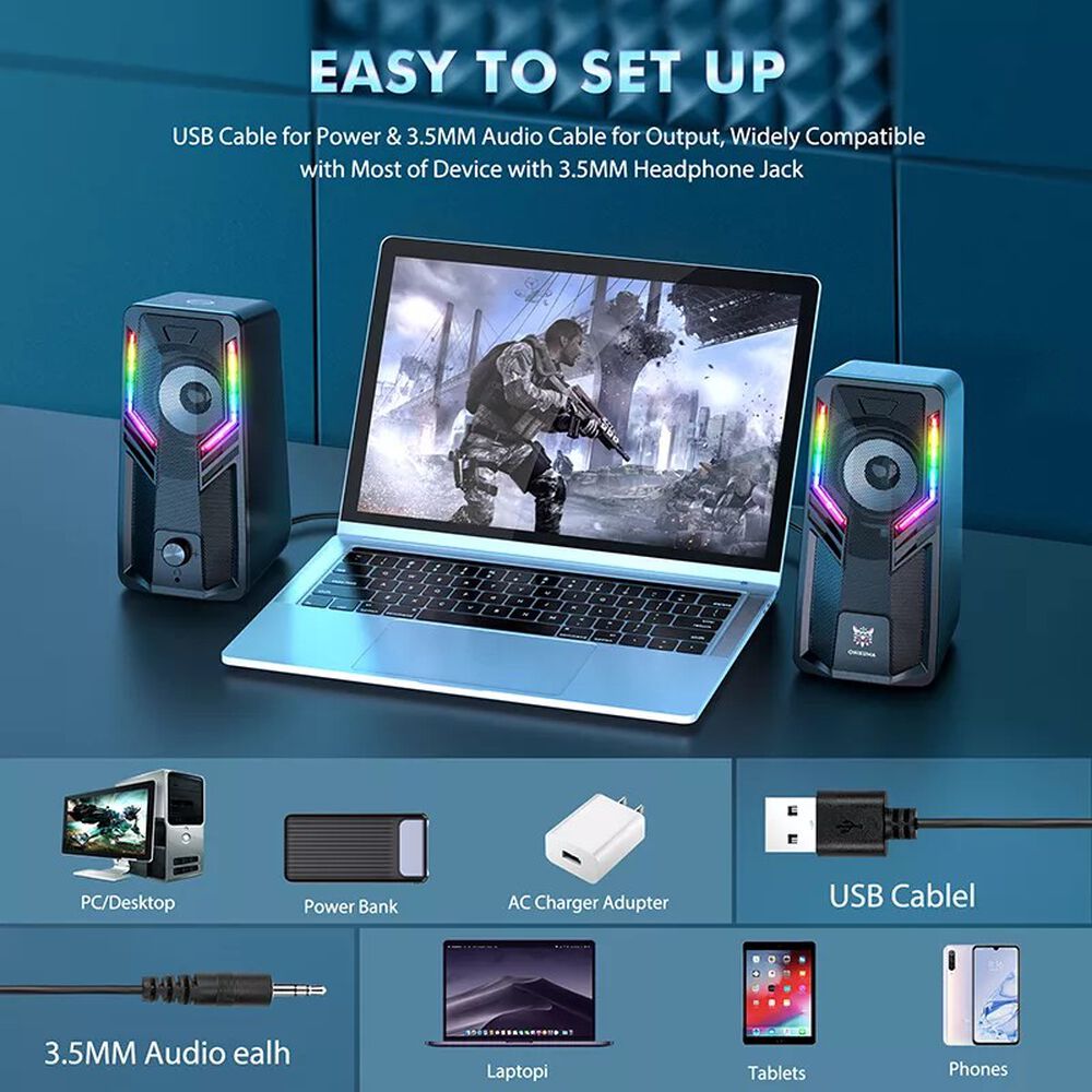 Parlantes Pc Gamer Onikuma G6 image number 4.0