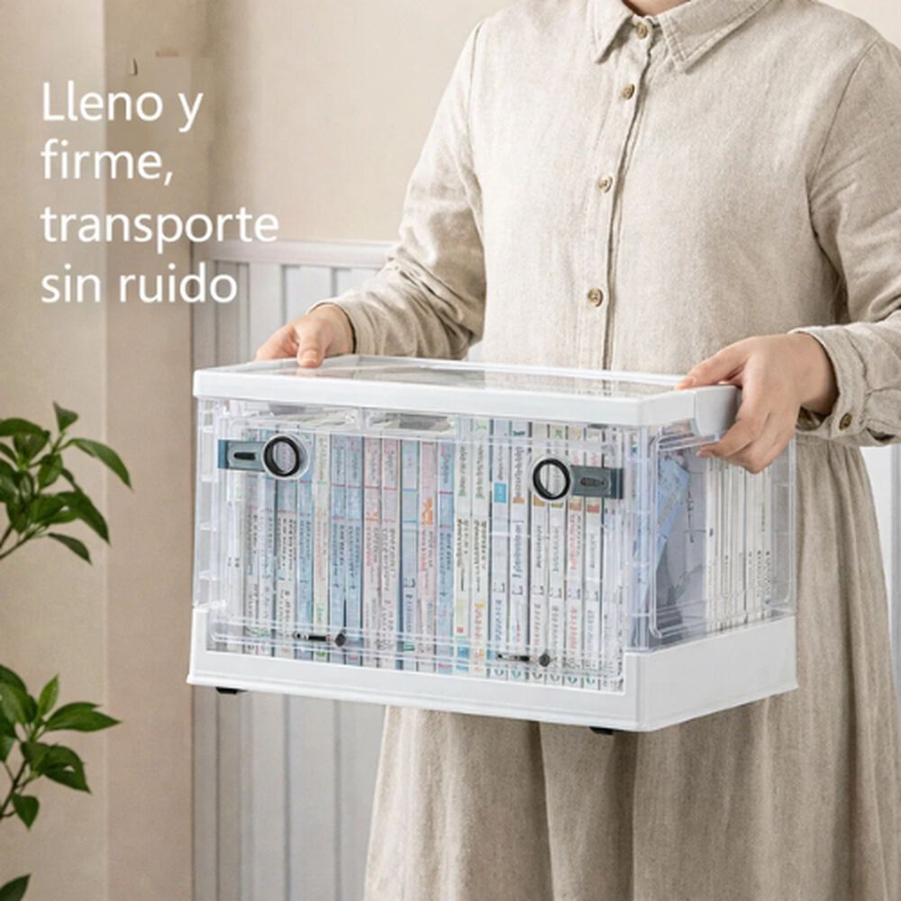 Organizador Apilable De 3 Niveles Plegable Con Tapas Oficina image number 2.0