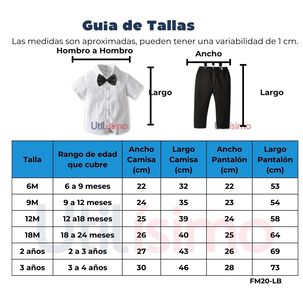 Conjunto De Vestir Con Pantal&oacute;n Y Tirantes Beb&eacute; Ni&ntilde;o 6 Meses A 3 A&ntilde;os