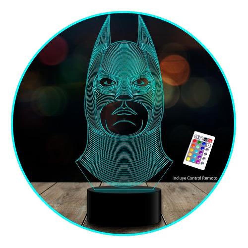Ilusion Led 3d Batman Frente Dc Comic C/remoto Colores image number 0.0
