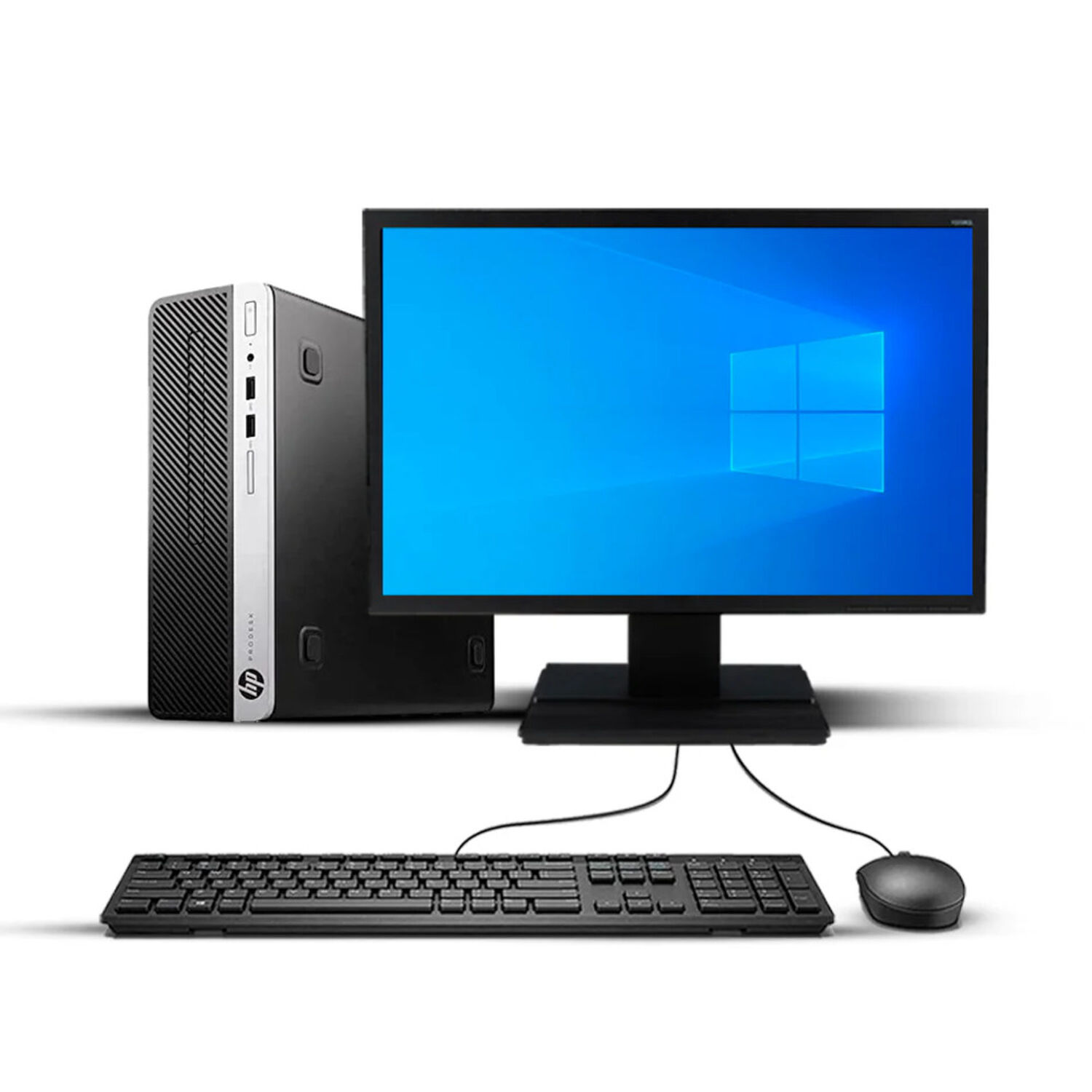 Kit Monitor + Pc Hp Prodesk 600 G3 Sff (i7-7ma 8gb 256gb Ssd)teclado & Mouse Reacondicionado Grado A image number 0.0