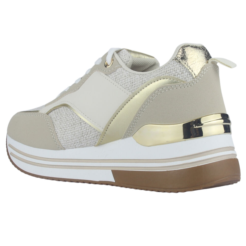 Zapatilla Mujer Chalada Jettixlow2 Beige Urbano image number 3.0