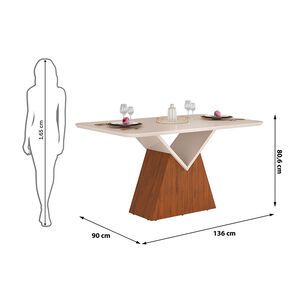 Juego De Comedor Vekkahome Argo / 6 Sillas