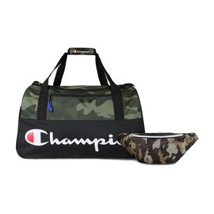 Pack Champion Bolso Atlanta 45lts Verde + Banano Military
